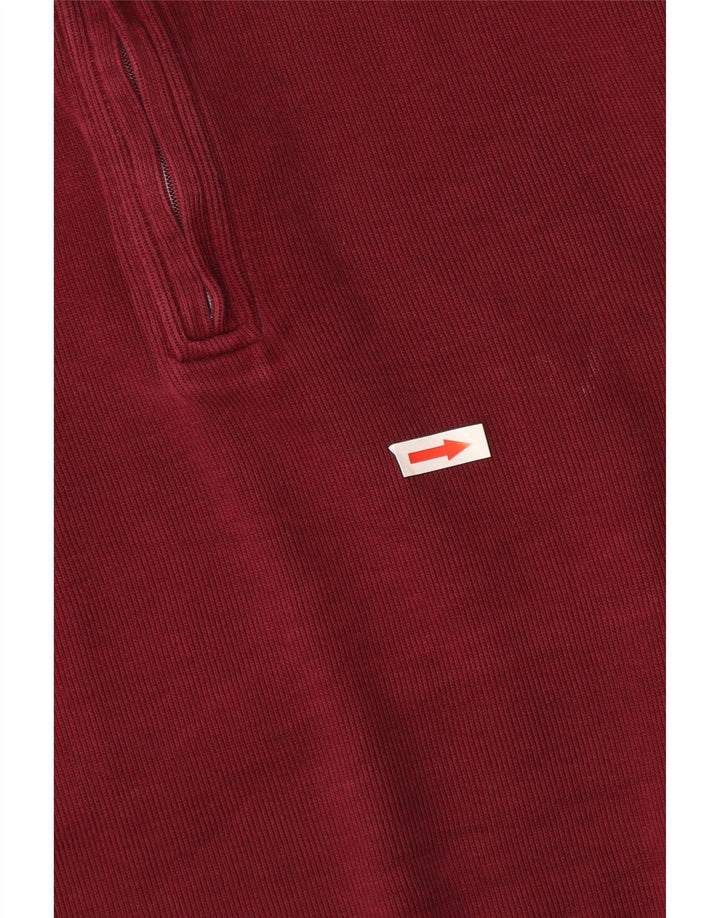 Męski sweter Marks & Spencer w kolorze niebieskim Harbor, średni burgund