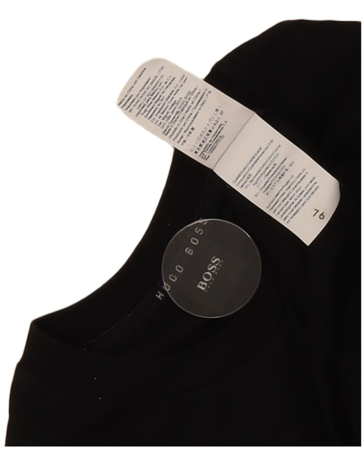 Męska bluza z grafiką Hugo Boss, mała, czarna, bawełniana