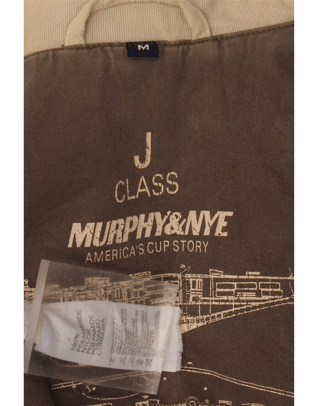 Męska kurtka wiatrówka Murphy & Nye UK 38, średni beż, nylon
