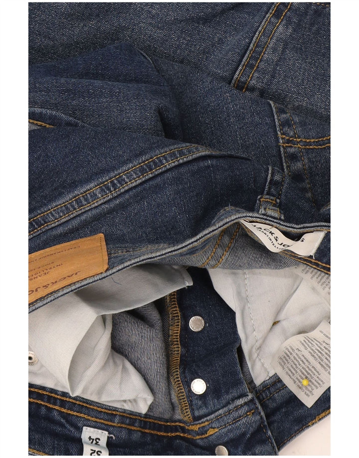 Męskie jeansy Jack & Jones GLENN Slim W32 L34 Niebieska bawełna