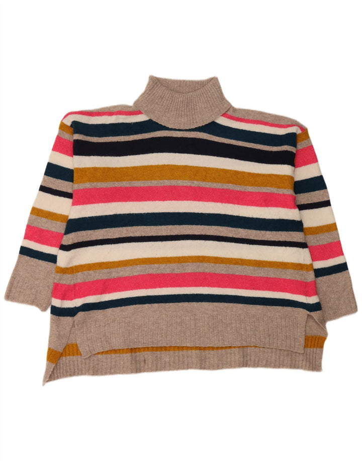 Marks & Spencer Damski sweter z golfem, UK 18 XL, wielokolorowy