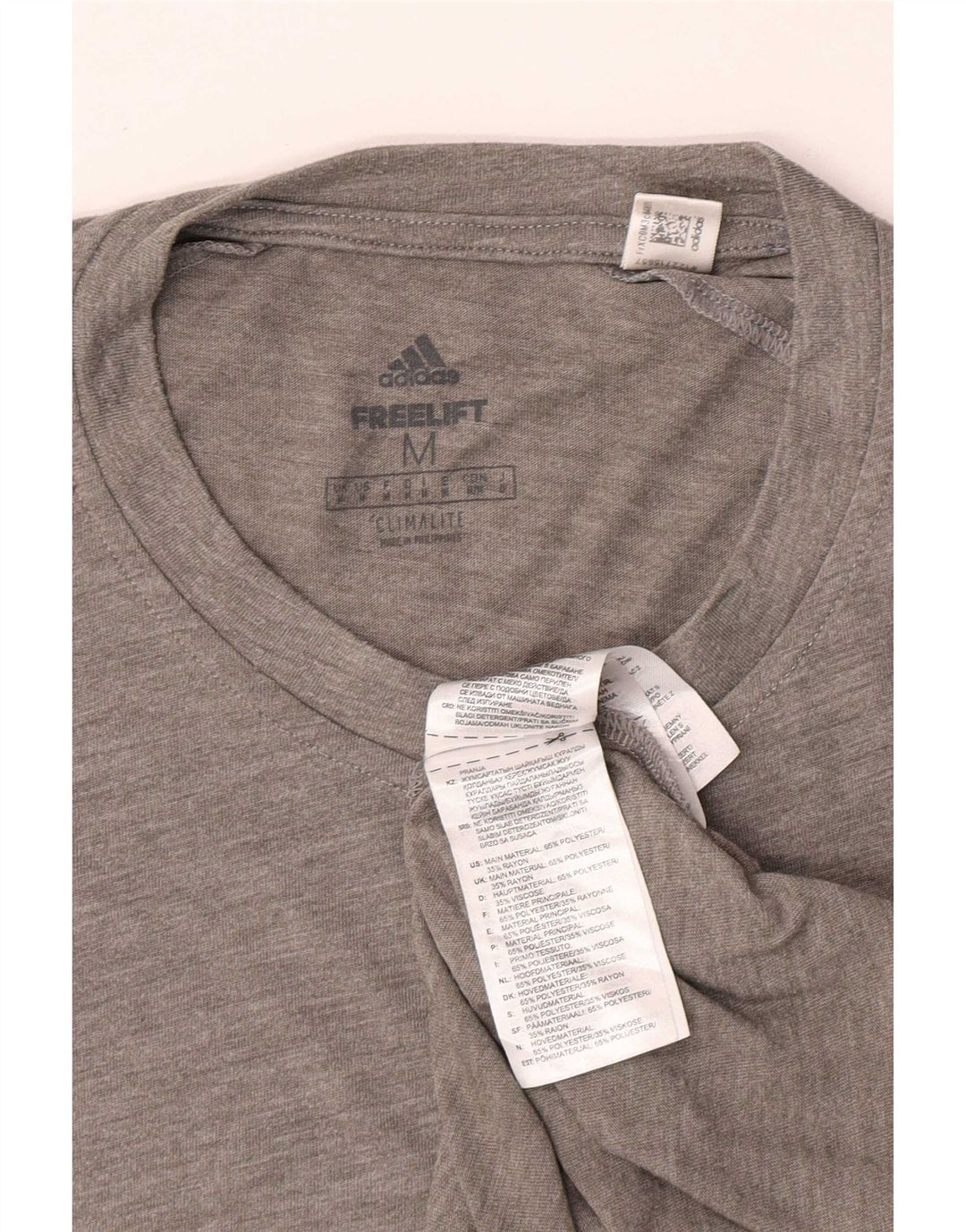 Adidas Męski T-shirt Climalite Top Średni Szary Poliester