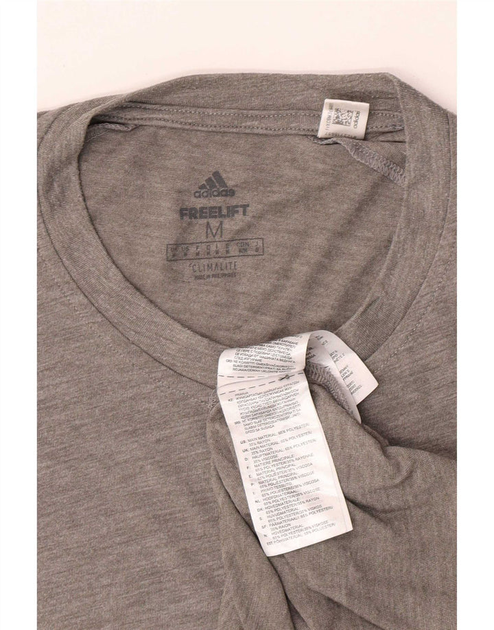 Adidas Męski T-shirt Climalite Top Średni Szary Poliester