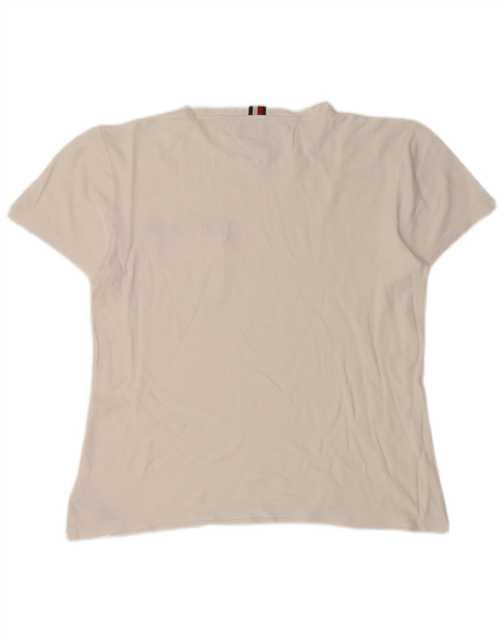 T-shirt męski Tommy Hilfiger, duży, biały, bawełniany