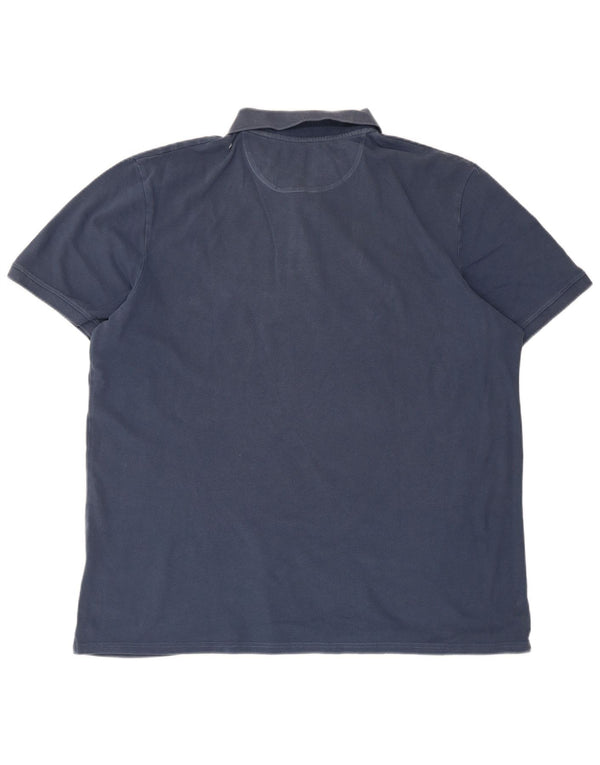 Męska koszulka polo Timberland Slim Fit 2XL, niebieska bawełna