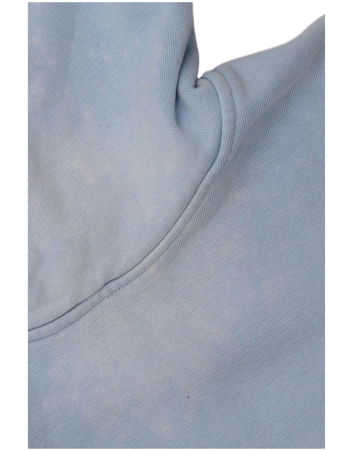 Adidas Męska bluza z kapturem 2XL Niebieska bawełna