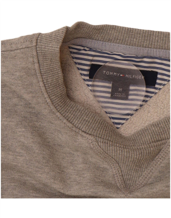 Damska bluza z grafiką TOMMY HILFIGER UK 14, średnia szara bawełna