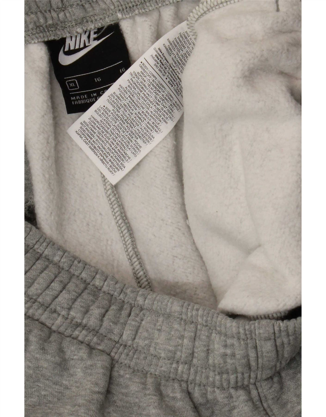Męskie spodnie dresowe Nike XL, szare, bawełniane