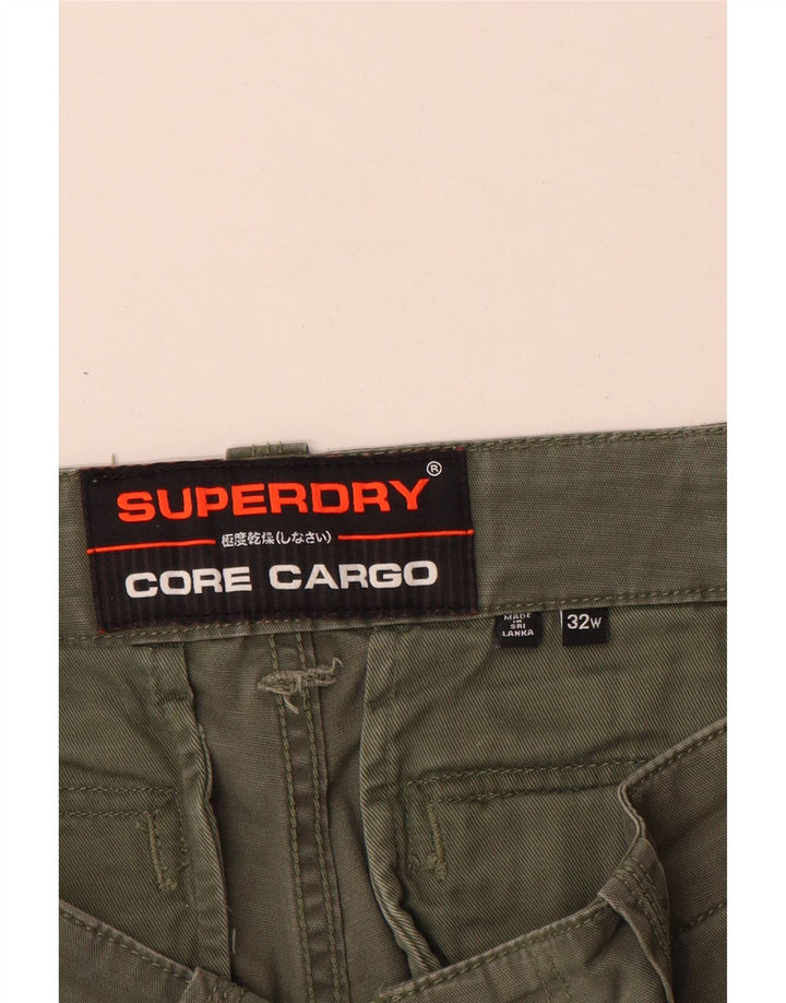 Męskie spodenki cargo Superdry W32, średnia bawełna khaki