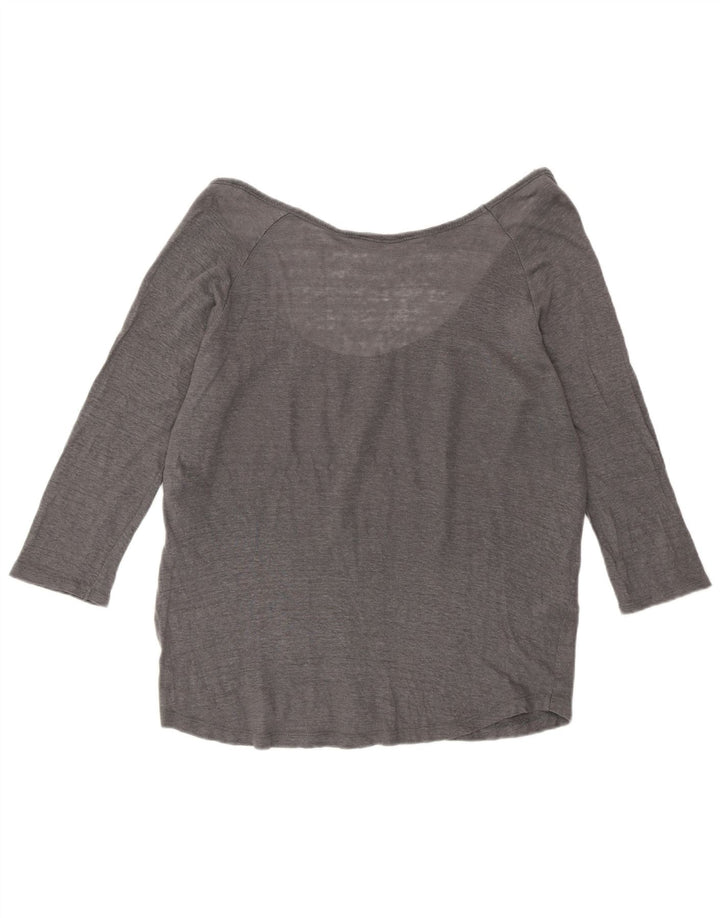 Top damski Zara z rękawem 3/4, UK 16, duży, szary