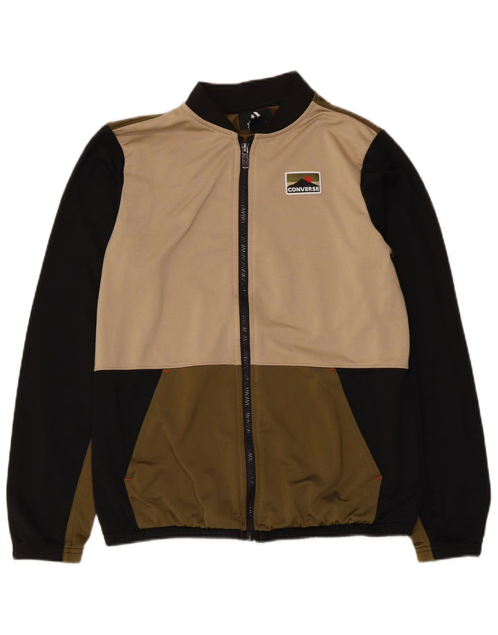 Chłopięca kurtka dresowa Converse 13-14 lat XL, czarna, z blokami kolorów