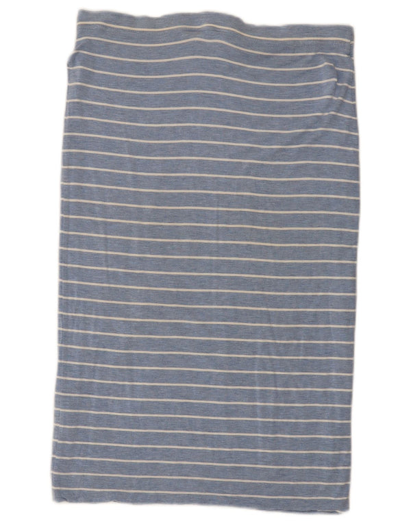 Damska prosta spódnica Joules UK 12 Medium W32 Wiskoza w niebieskie paski