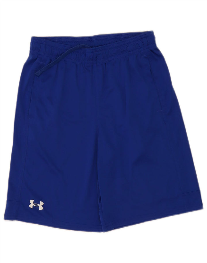 Chłopięce spodenki sportowe Under Armour 11-12 lat, duże, niebieskie, poliestrowe