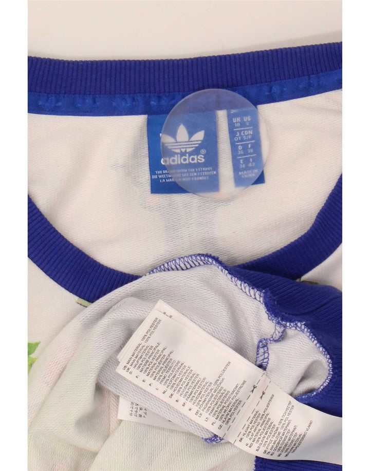 Damska bluza Adidas Graphic Oversize Jumper UK 10 Small Blue