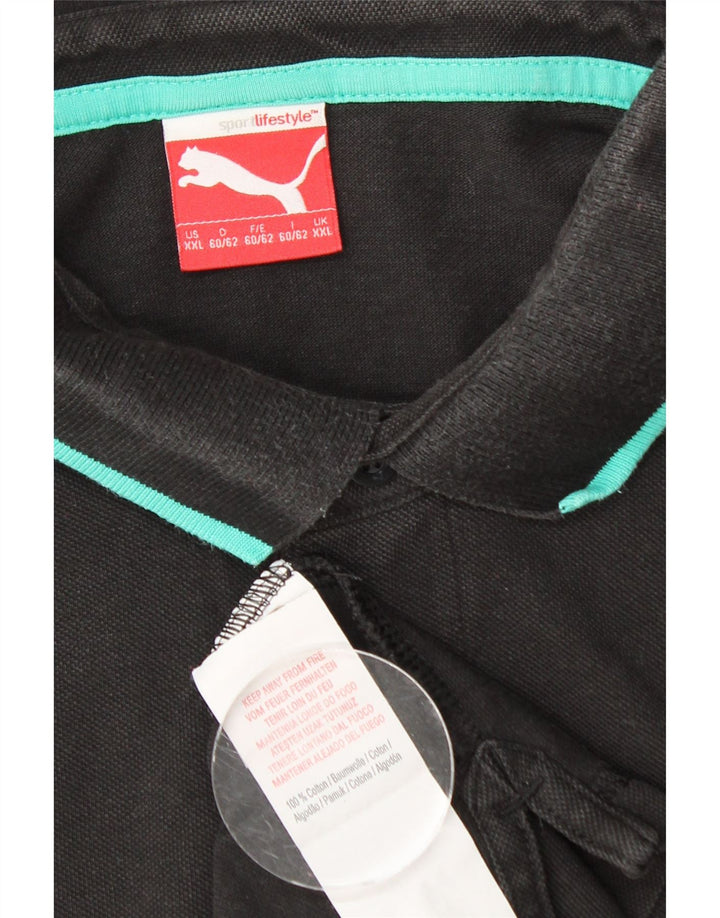 Męska koszulka polo PUMA 2XL, czarna, bawełniana