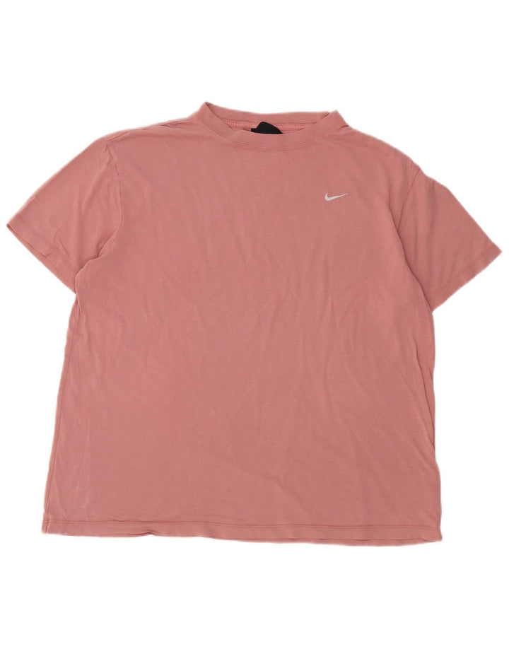 T-shirt męski Nike, średni, różowy, bawełniany