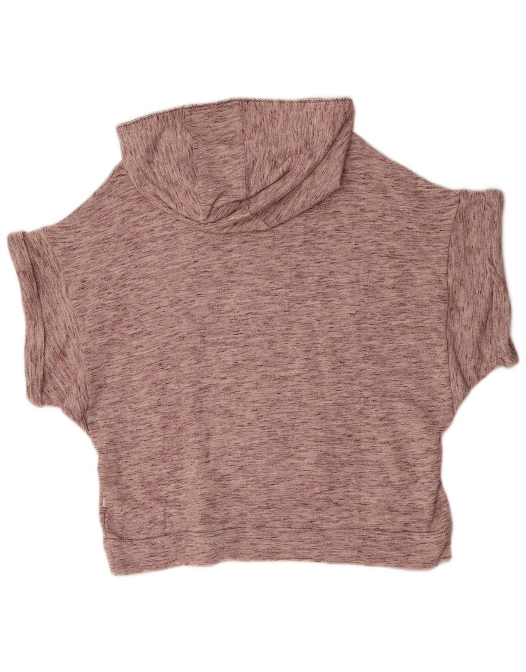 Damski sweter oversize z krótkim rękawem ADIDAS, UK 8, mały, bordowy