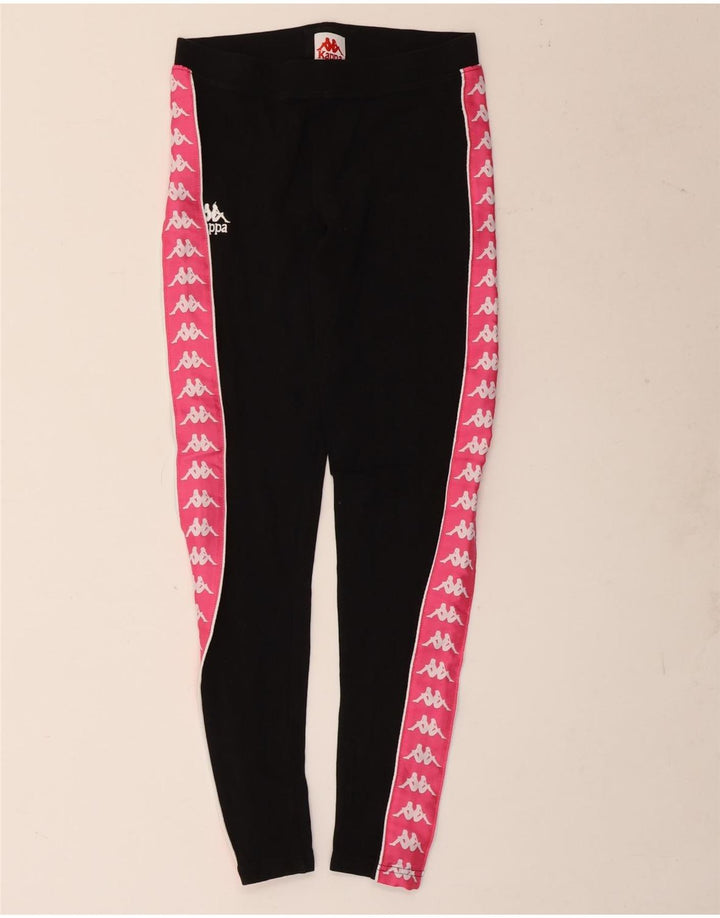 Damskie legginsy z grafiką Kappa UK 14, średnie czarne