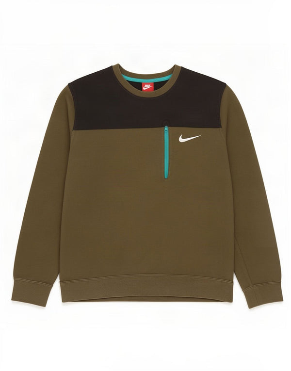 Męska bluza dresowa Nike, duża, bawełniana w kolorze khaki