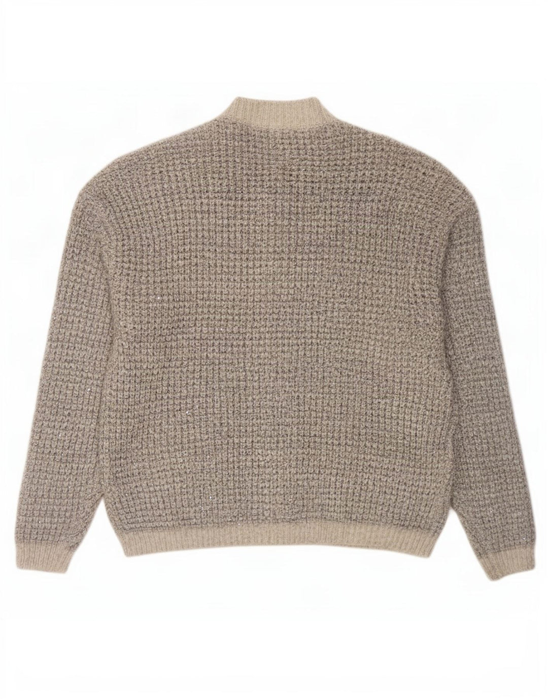 Marks & Spencer Damski sweter oversize UK 16, duży, szary, nakrapiany