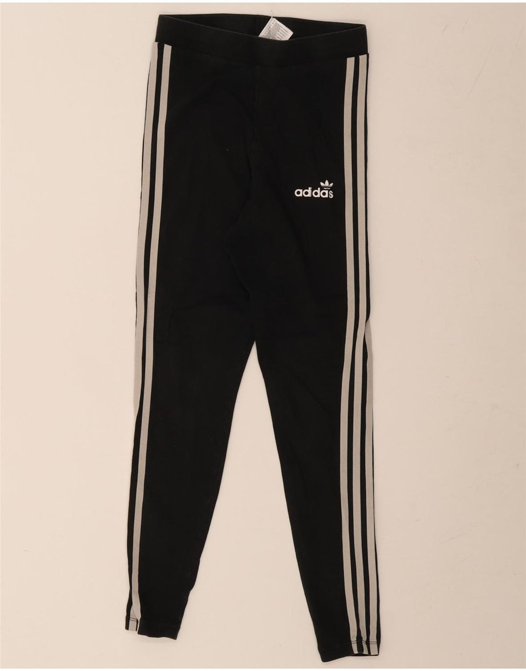 Legginsy Damskie Adidas UK 10 Małe Czarne Bawełniane
