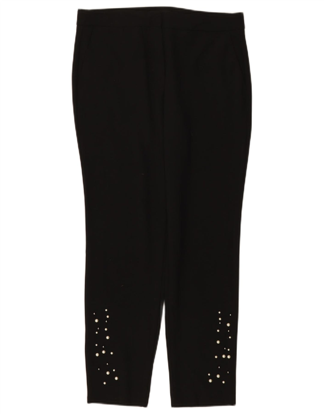 Spodnie damskie Zara Slim Chino, małe, W26 L27, czarne, poliestrowe