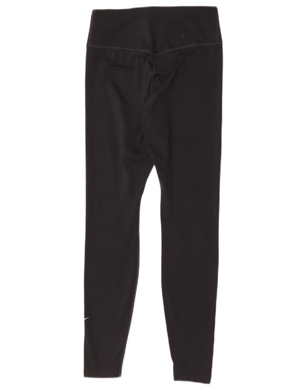 Damskie legginsy Nike Dri Fit UK 8, małe, czarne, poliestrowe, sportowe