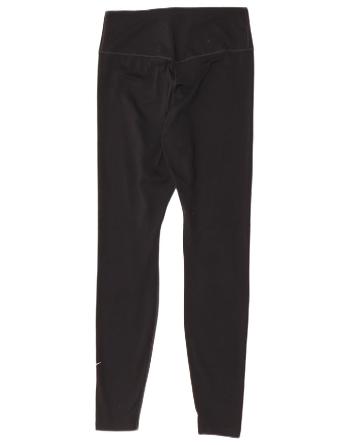 Damskie legginsy Nike Dri Fit UK 8, małe, czarne, poliestrowe, sportowe