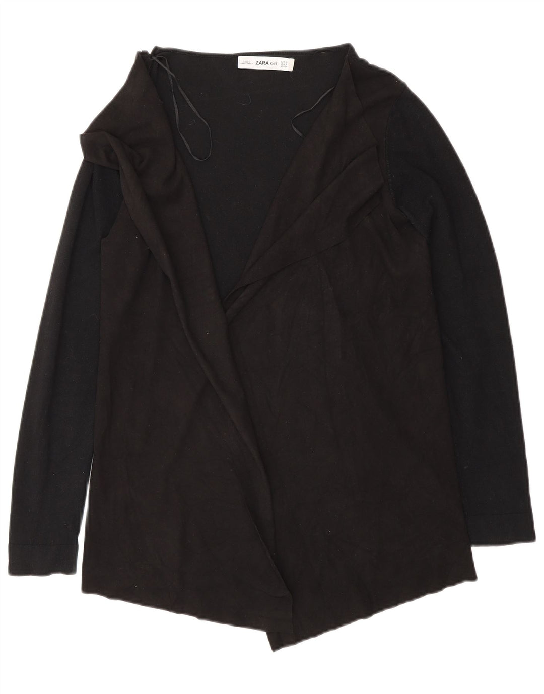 Sweter męski Zara z otwartym kardiganem UK 10 Small Black Wiskoza