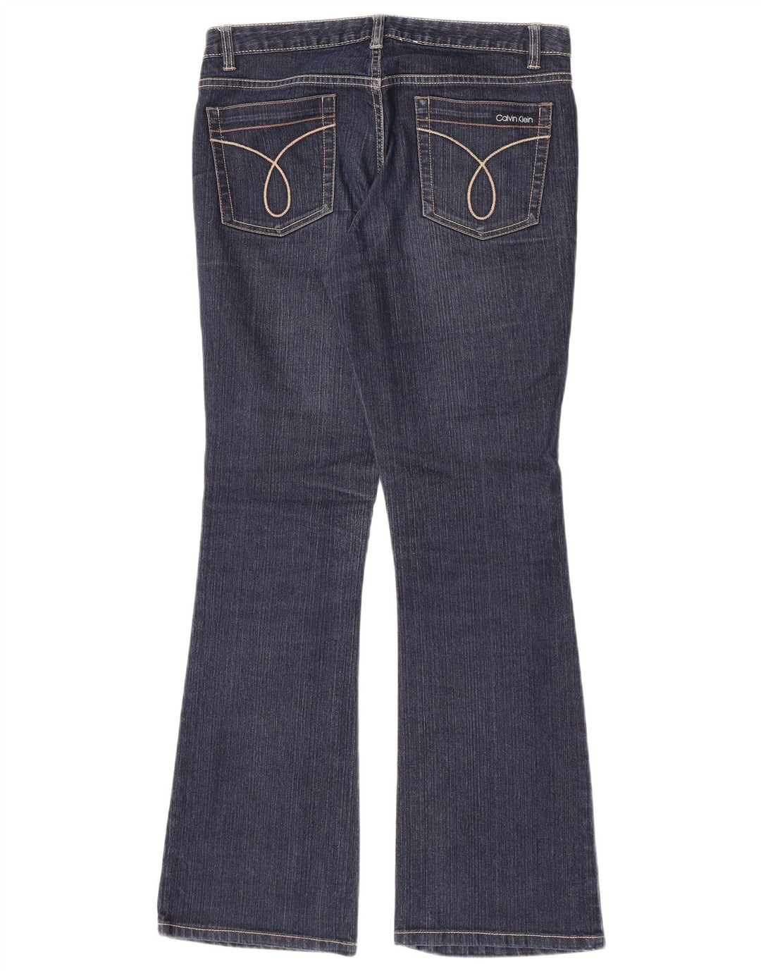 Damskie jeansy rozkloszowane Calvin Klein US 8 Medium W30 L31 Granatowa bawełna