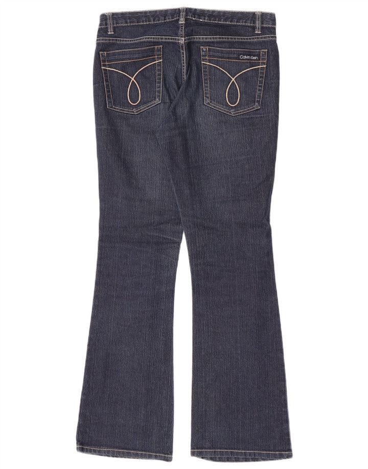 Damskie jeansy rozkloszowane Calvin Klein US 8 Medium W30 L31 Granatowa bawełna