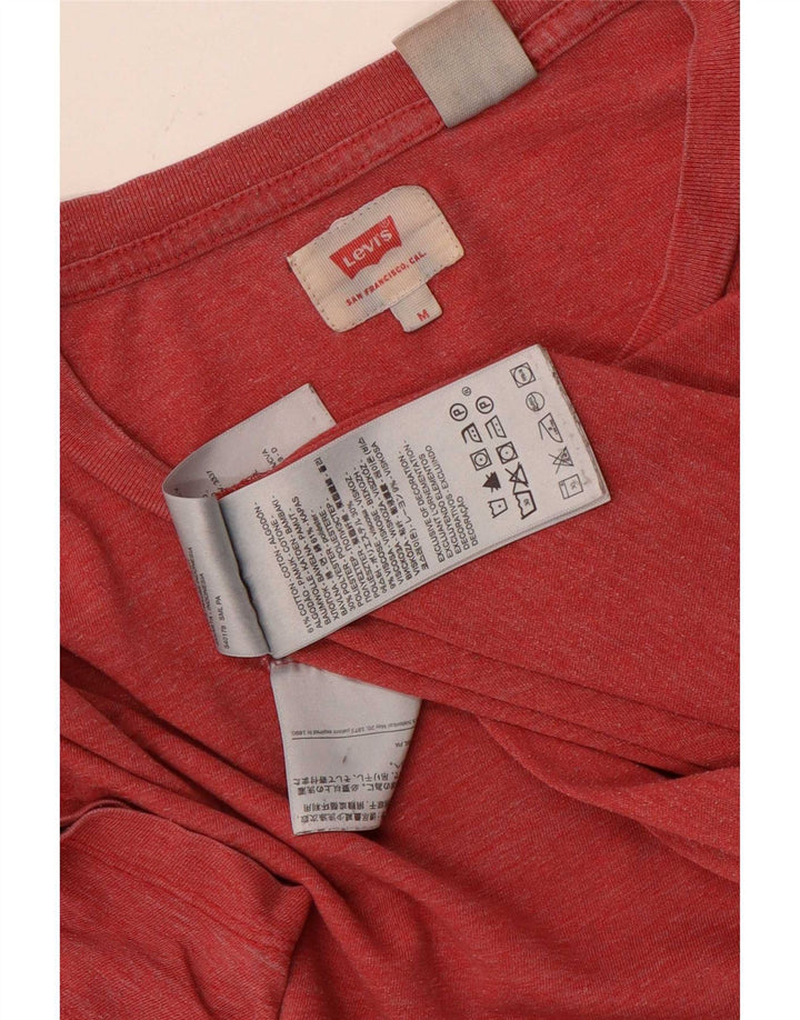 Męska koszulka Levi's Top, średnia, czerwona bawełna w cętki
