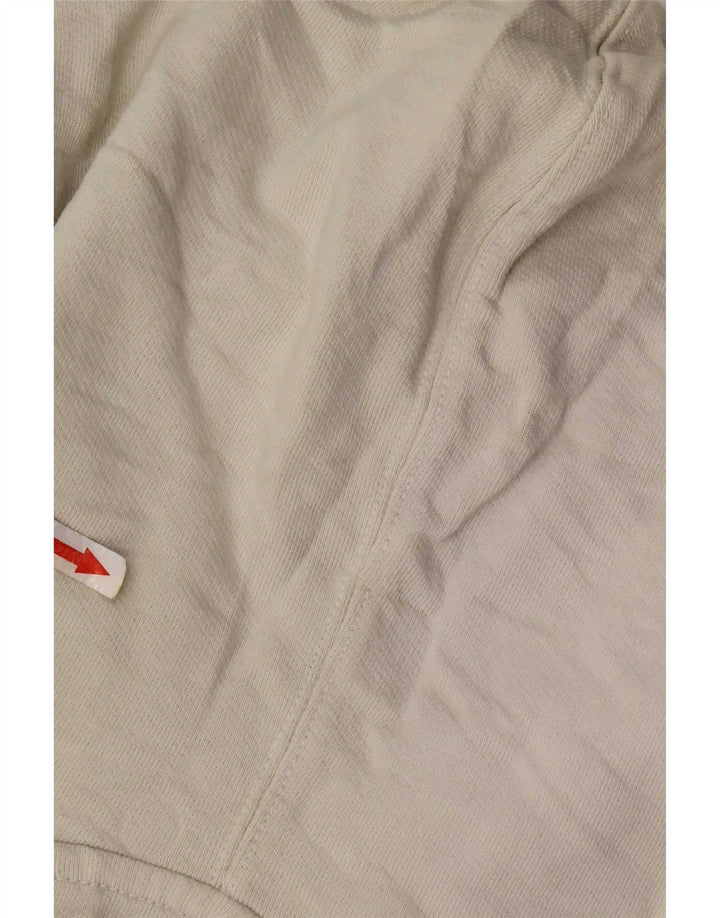 Męski sweter z kapturem Levi's z grafiką, średniej wielkości, biały, bawełniany