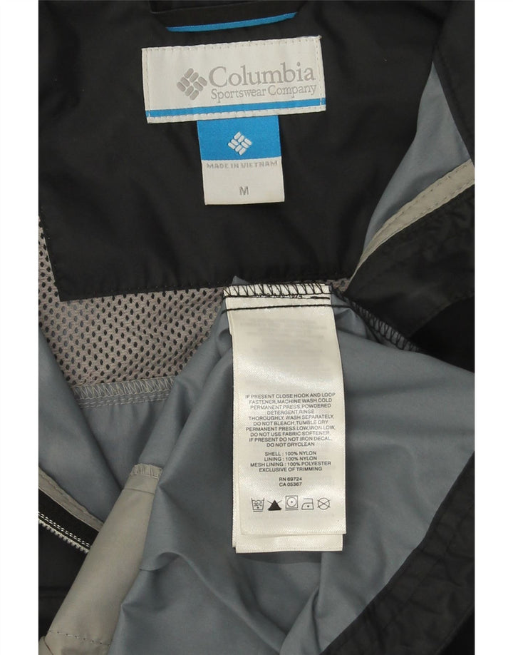 Męska kurtka przeciwdeszczowa z kapturem Columbia Omni-Shield UK 38 Średni czarny nylon