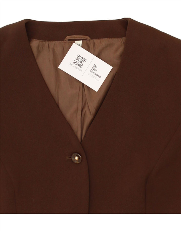 VINTAGE Womens 3 Button 2 Piece Set IT 48 XL Brown Polyester Vintage Vintage and Second-Hand Vintage from Messina Hembry 
