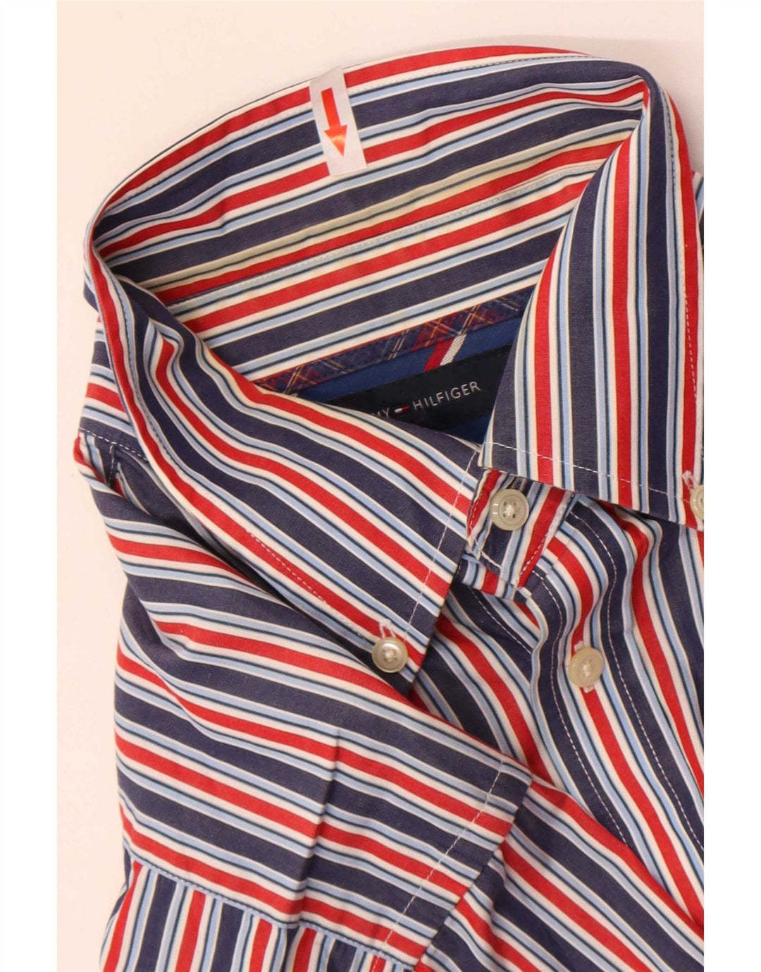 Koszula męska Tommy Hilfiger, średnia, wielokolorowa, bawełniana w prążki