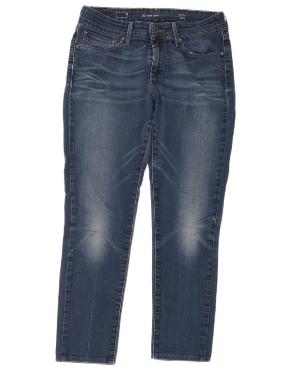 Damskie jeansy Levi's Demi Curve Crop Skinny W27 L25 Niebieska bawełna