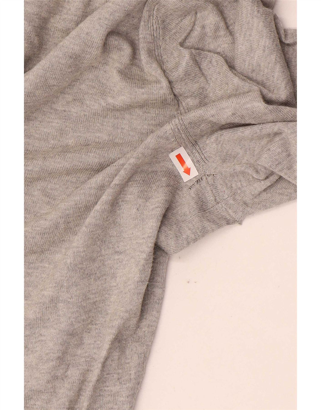 Męski sweter Massimo Dutti z dekoltem w kształcie litery V, mały, szary, z bawełny w plamki