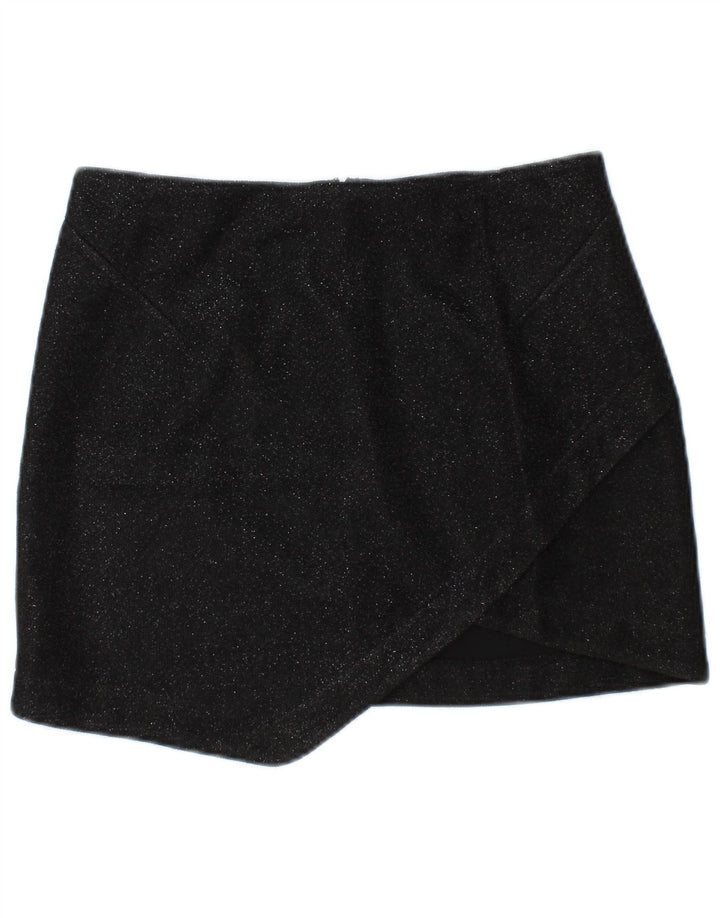 TOPSHOP Damska mini spódniczka UK 10 Mała W28 Czarny poliester
