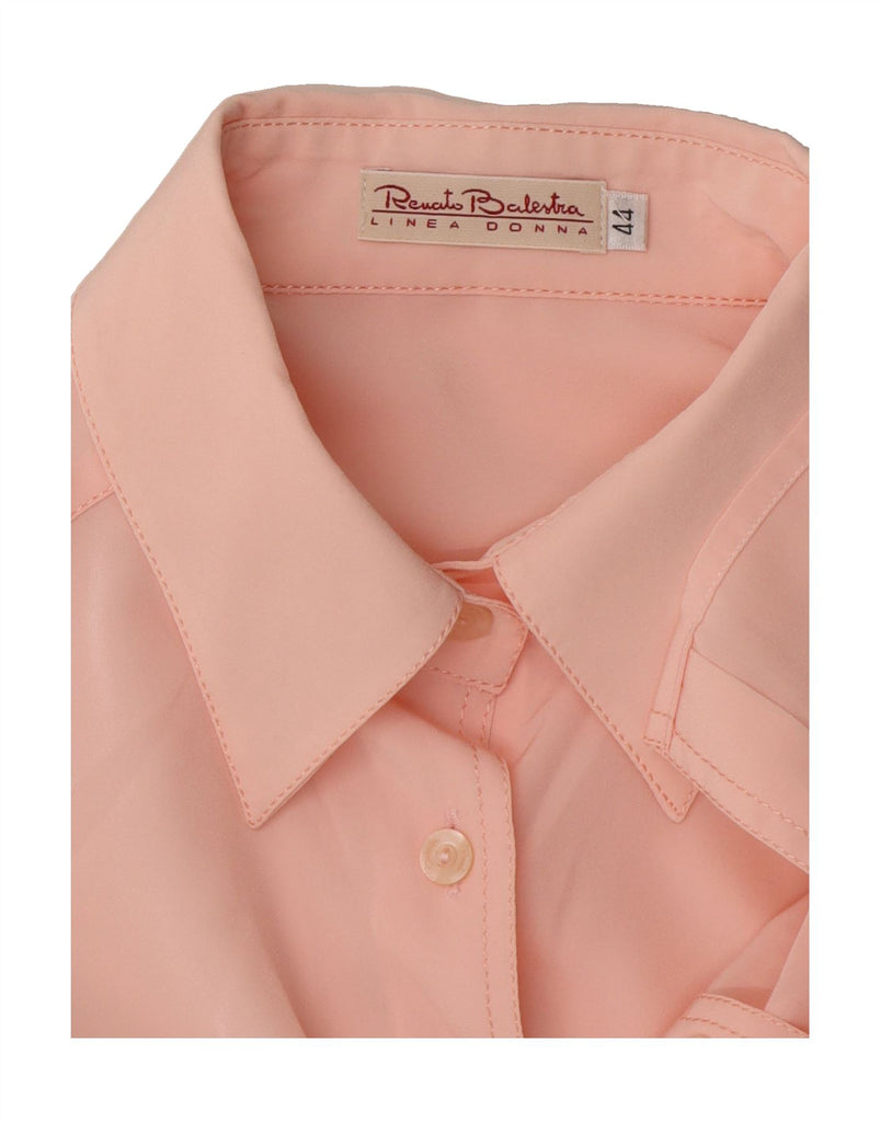 RENATO BALESTRA Womens Oversized Short Sleeve Shirt IT 44 Medium Pink Vintage Renato Balestra and Second-Hand Renato Balestra from Messina Hembry 