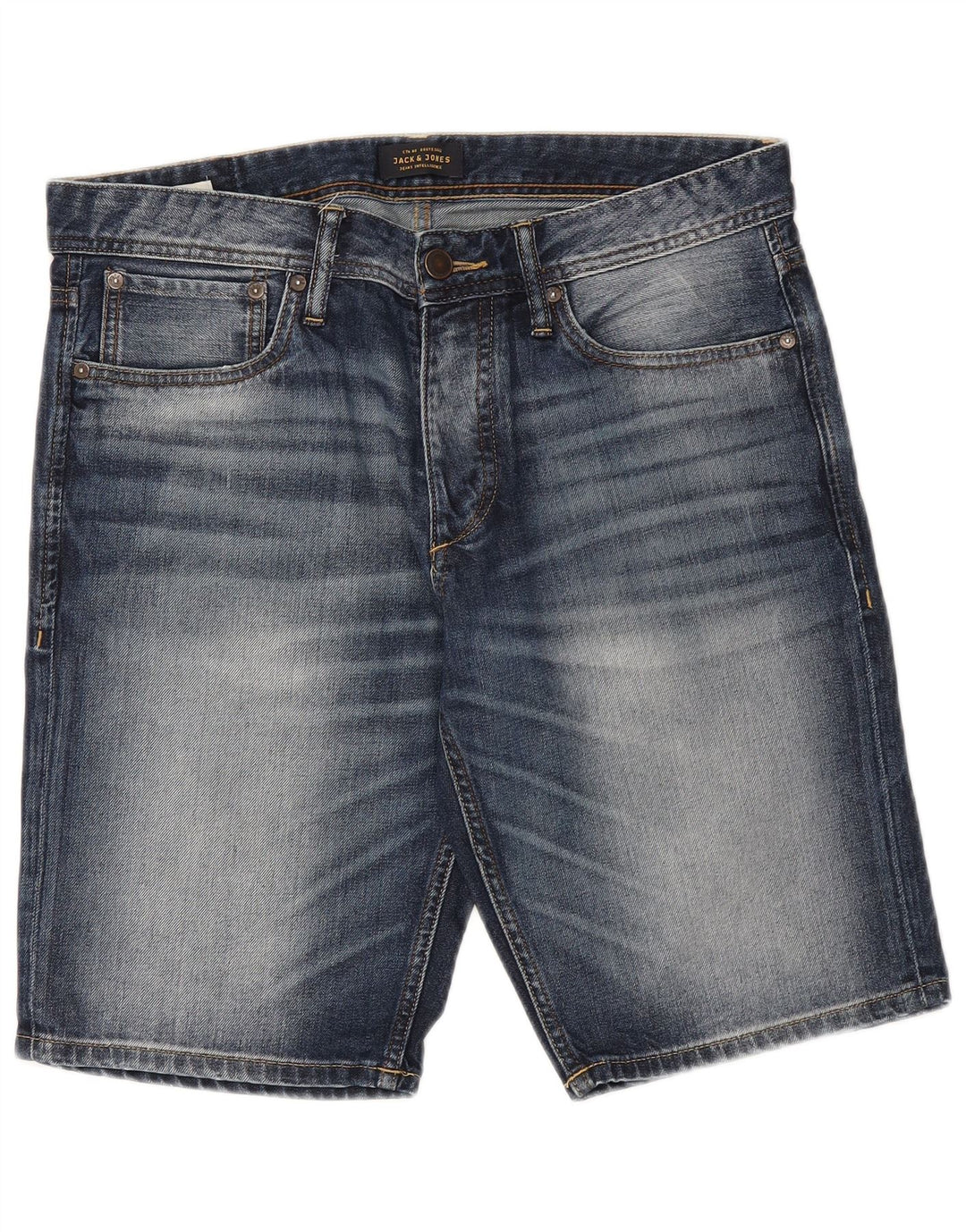 JACK & JONES Mens Denim Shorts Medium W32 Blue