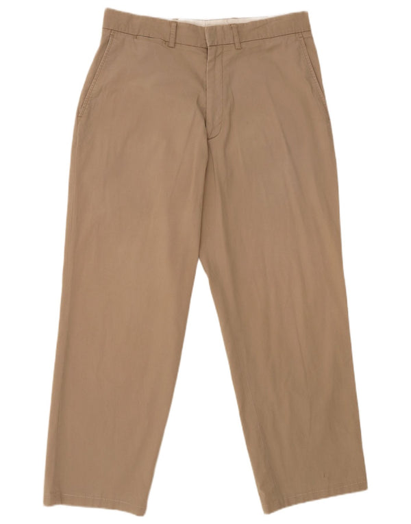 Męskie proste spodnie chino Zara EU 42 Large W32 L27 Beżowa bawełna