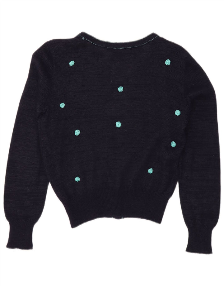 Sweter damski GIUSI SLAVIERO IT 42 Średni granatowy w cętki