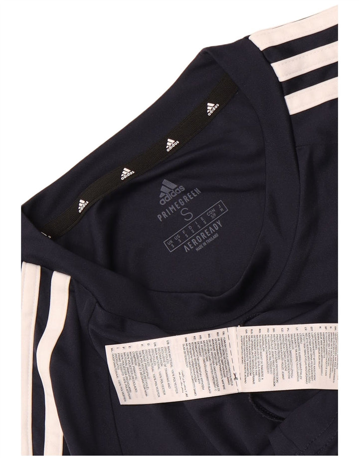 Koszulka męska Adidas Aeroready Top, mała, granatowa, z poliestru