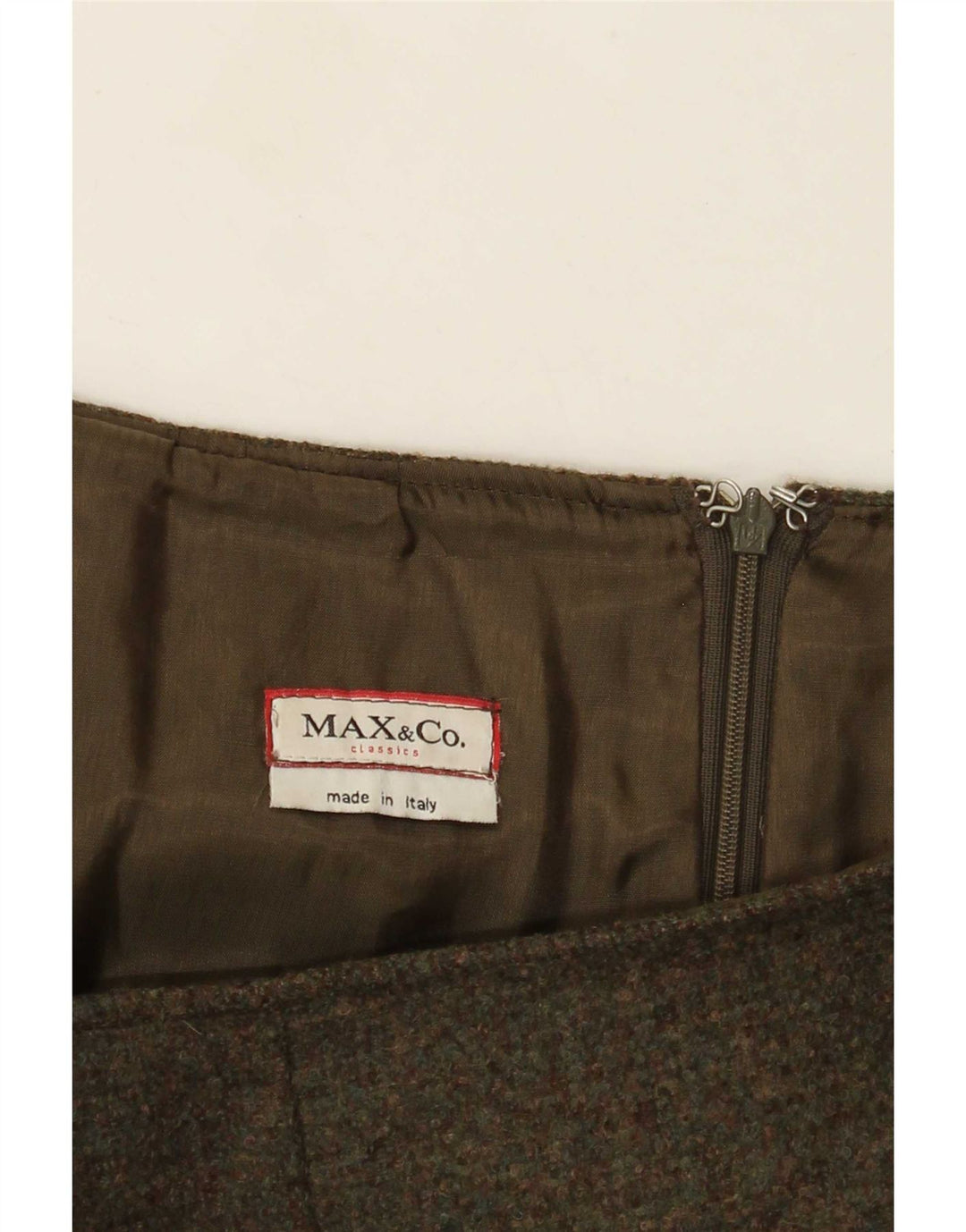 Max&Co. Damska spódnica w kształcie litery A W32, duża khaki