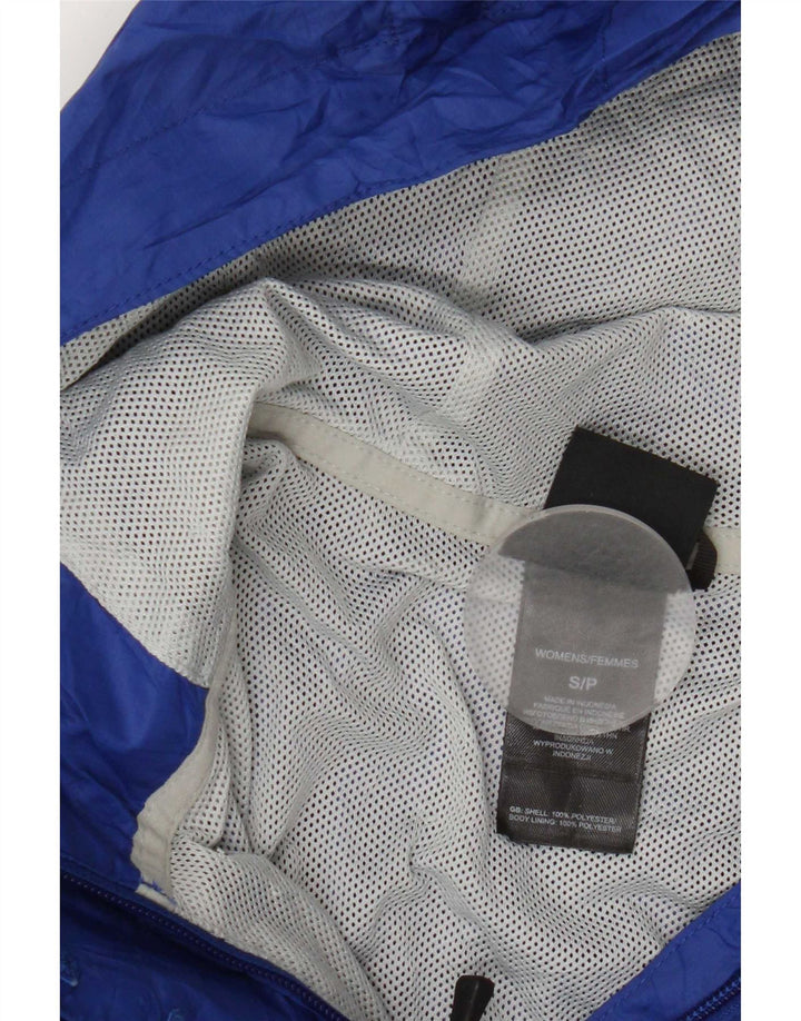 Damska kurtka przeciwdeszczowa z kapturem, oversize, The North Face, UK 10, mała niebieska