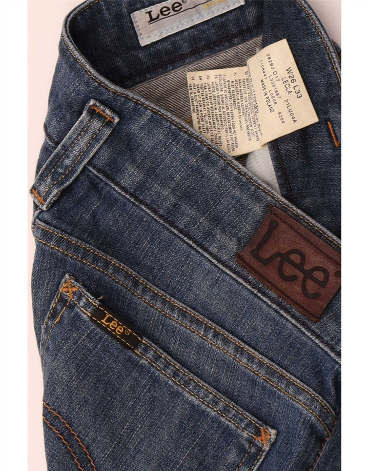 Damskie jeansy Lee Leola Bootcut W26 L28 Niebieskie bawełniane