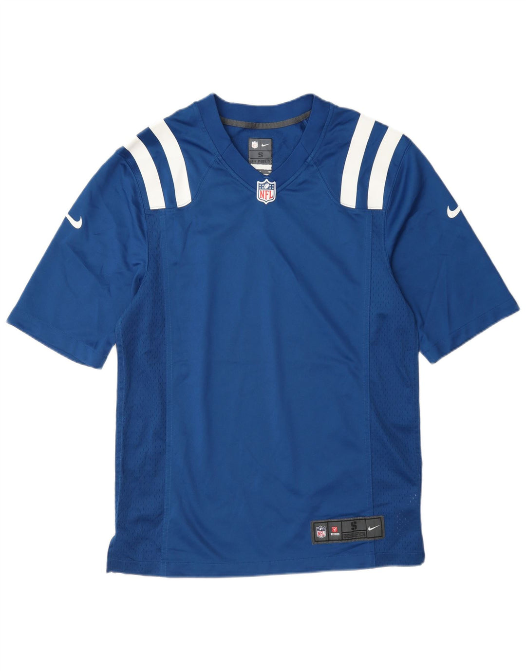Męski T-shirt z grafiką Nike, mały, niebieski, poliestrowy