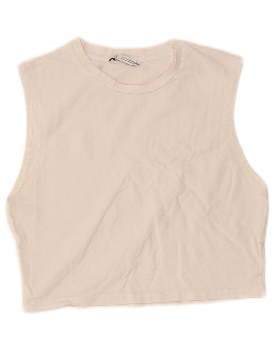Damski krótki top Zara UK 18 XL, biały