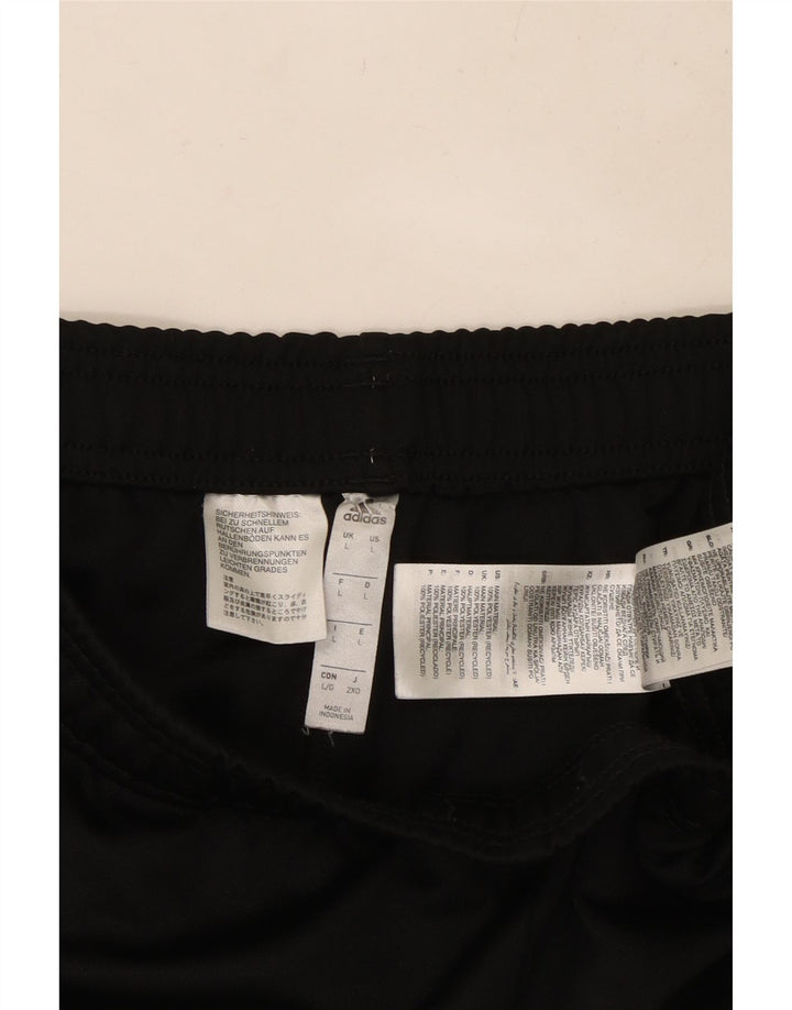 Męskie spodnie dresowe ADIDAS Dri Fit, duże, czarne, poliestrowe